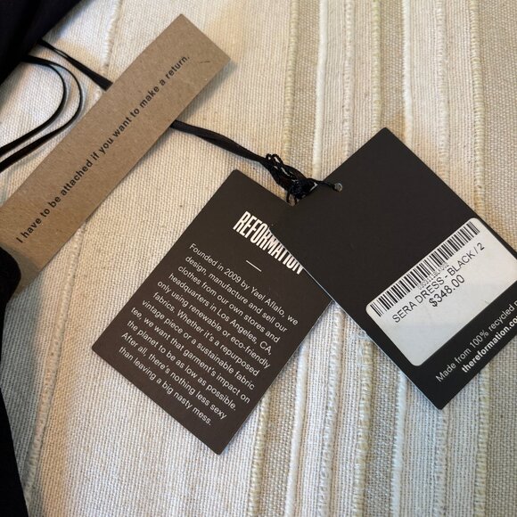Reformation Sera Maxi Gown – Black, Size 2, NWT - Picture 3 of 10